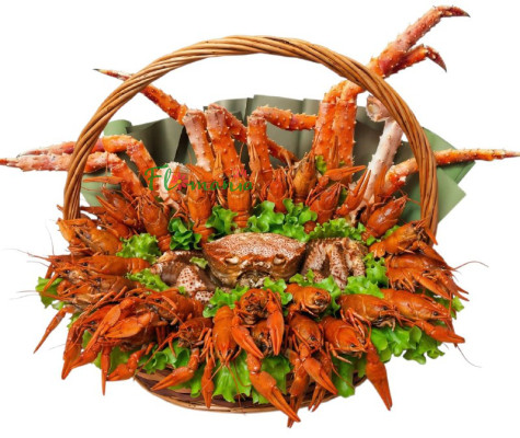 Корзина с раками и крабами «Месье Краб»
